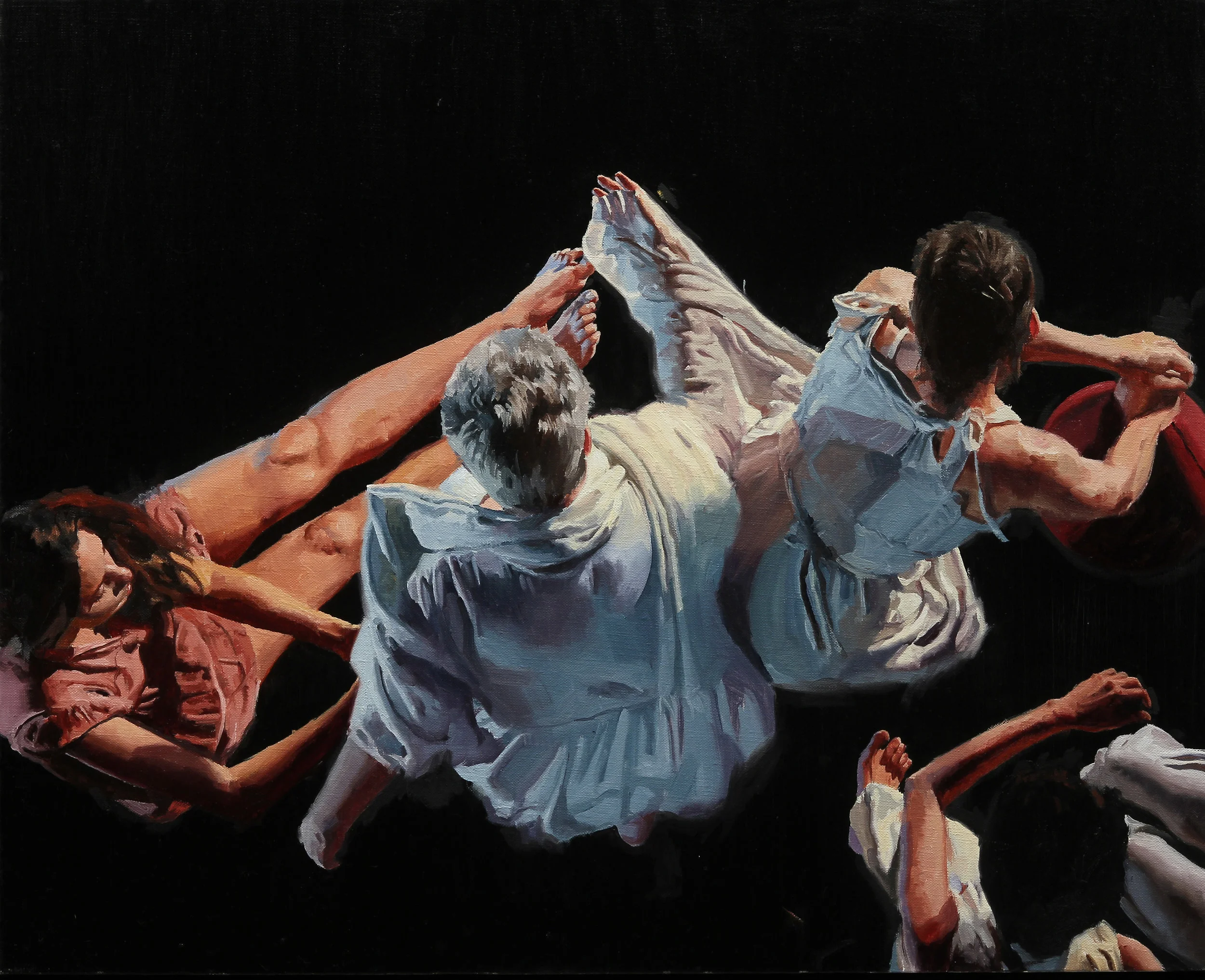 The three Fates 24x30 Oil on Linen