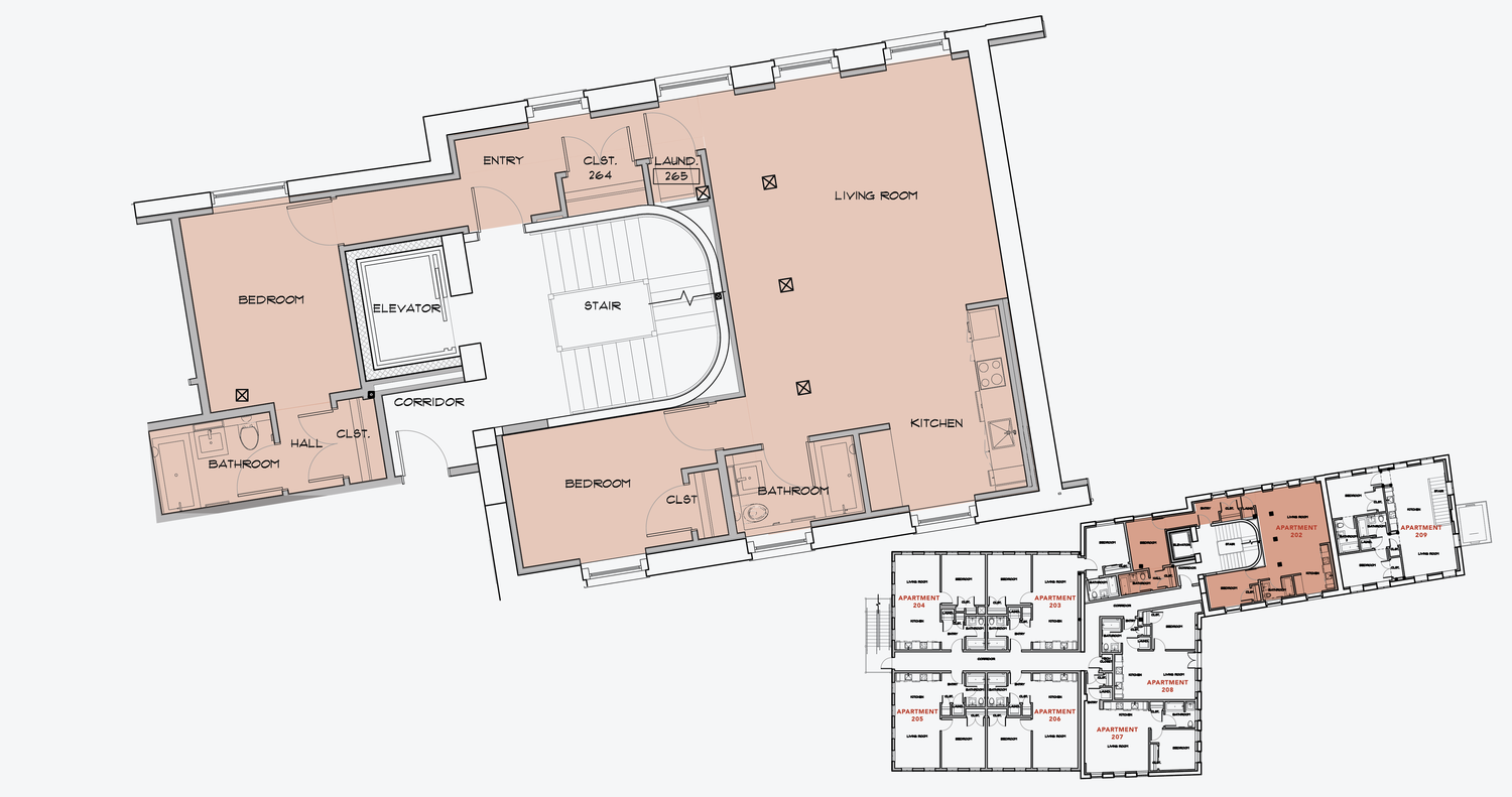 APARTMENT 202 2 BEDROOM, 2 BATH APPLY NOW