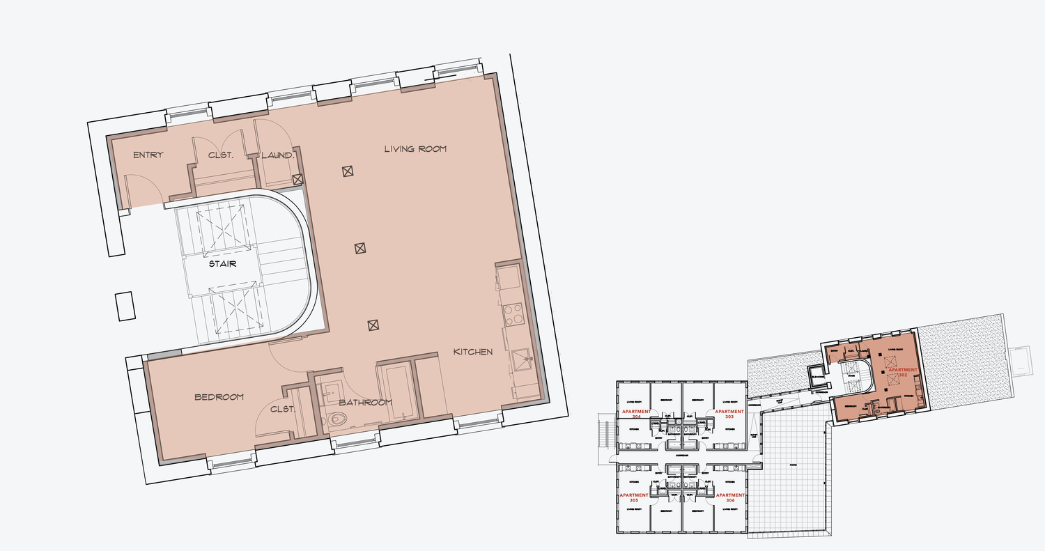 APARTMENT 302 1 BEDROOM, 1 BATH APPLY NOW