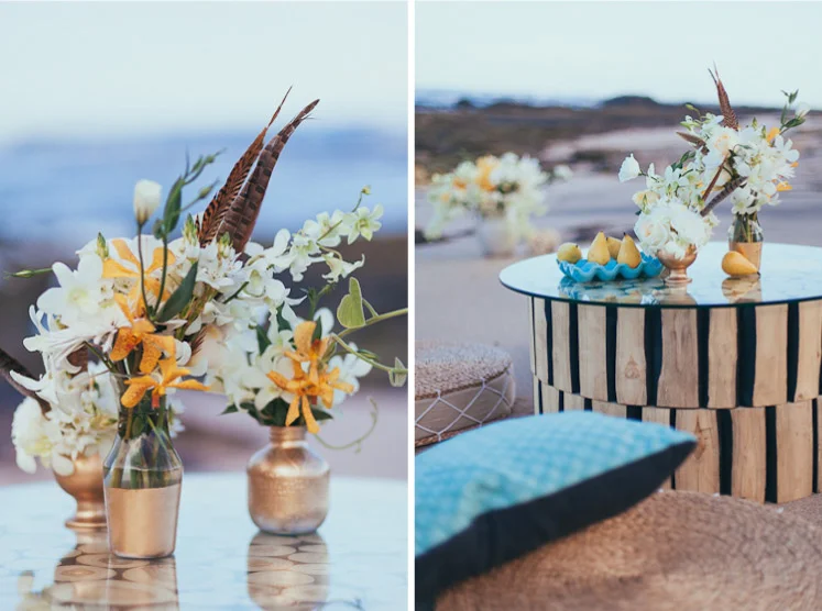 wedding with feathers