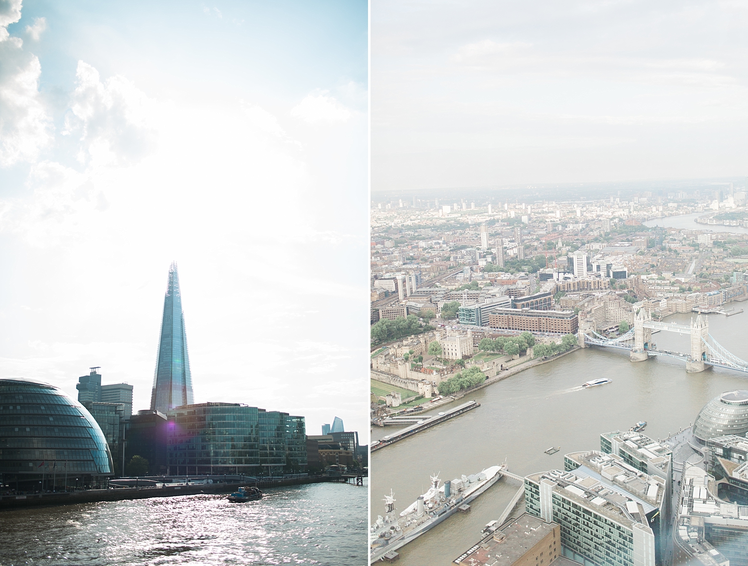  We went to the top of this building (The Shard) ..... and had this view