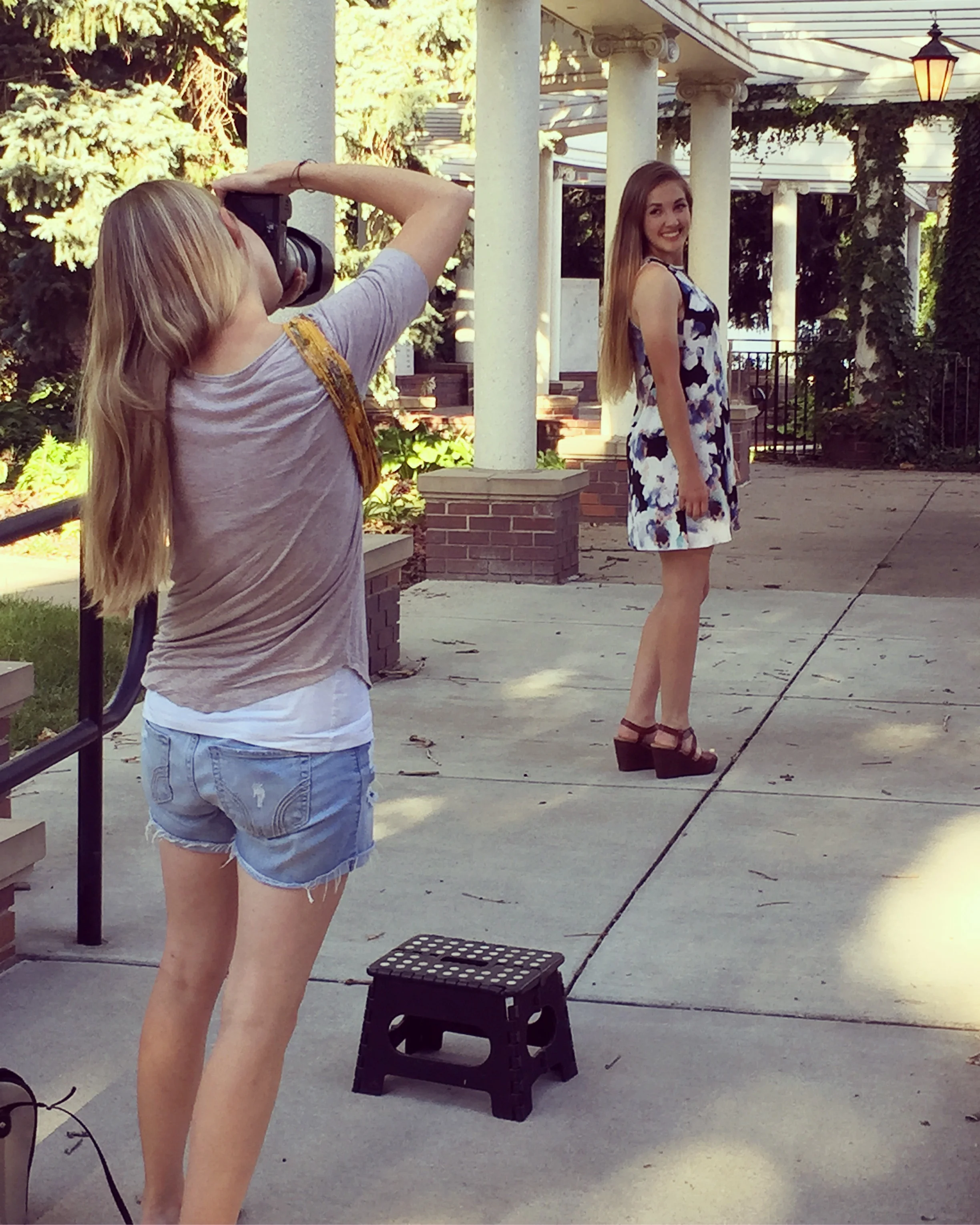 Pam captures one of her seniors in a charming moment.