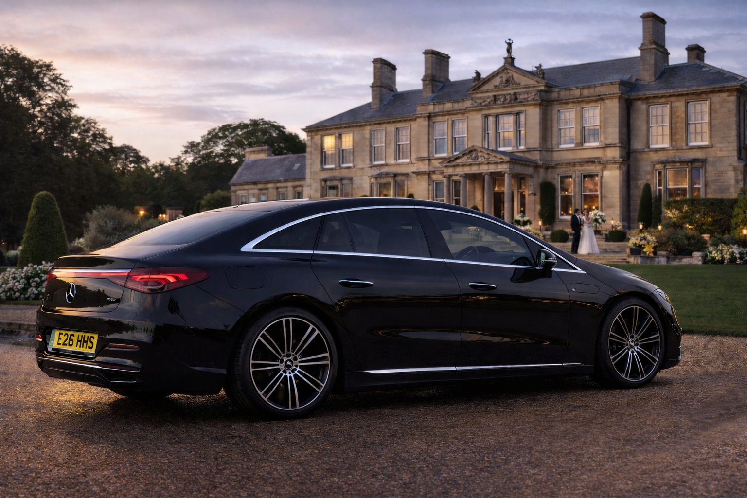 Luxury electric chauffeur vehicle in Liverpool