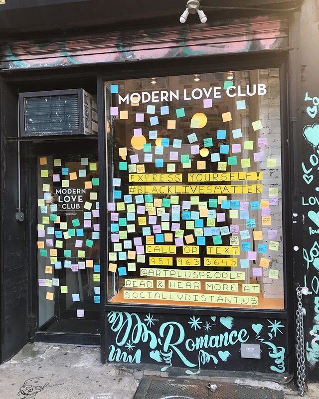 Express Yourself in the comments and I&rsquo;ll put them here in the front window of the @modernloveclub gallery in the East Village, Manhattan. Let your voice be heard. Call 951 963 3643, and share whatever you want to say! I&rsquo;ll be playing the