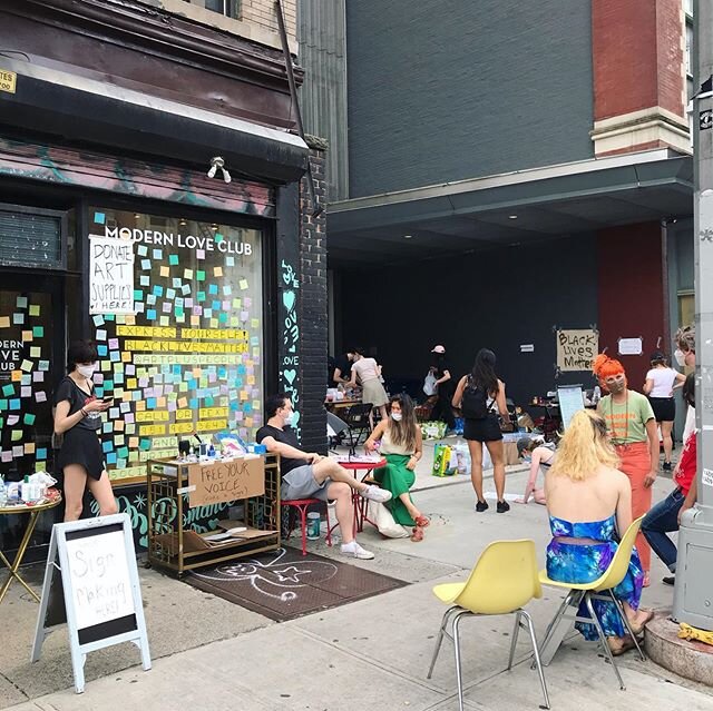 You can bring art or protesting supplies to 156 1st ave, NY from 3-7pm EST. If you want to help in another way, let me know and I can point you in a direction to provide much needed support to people working toward justice, equality, and change. The 