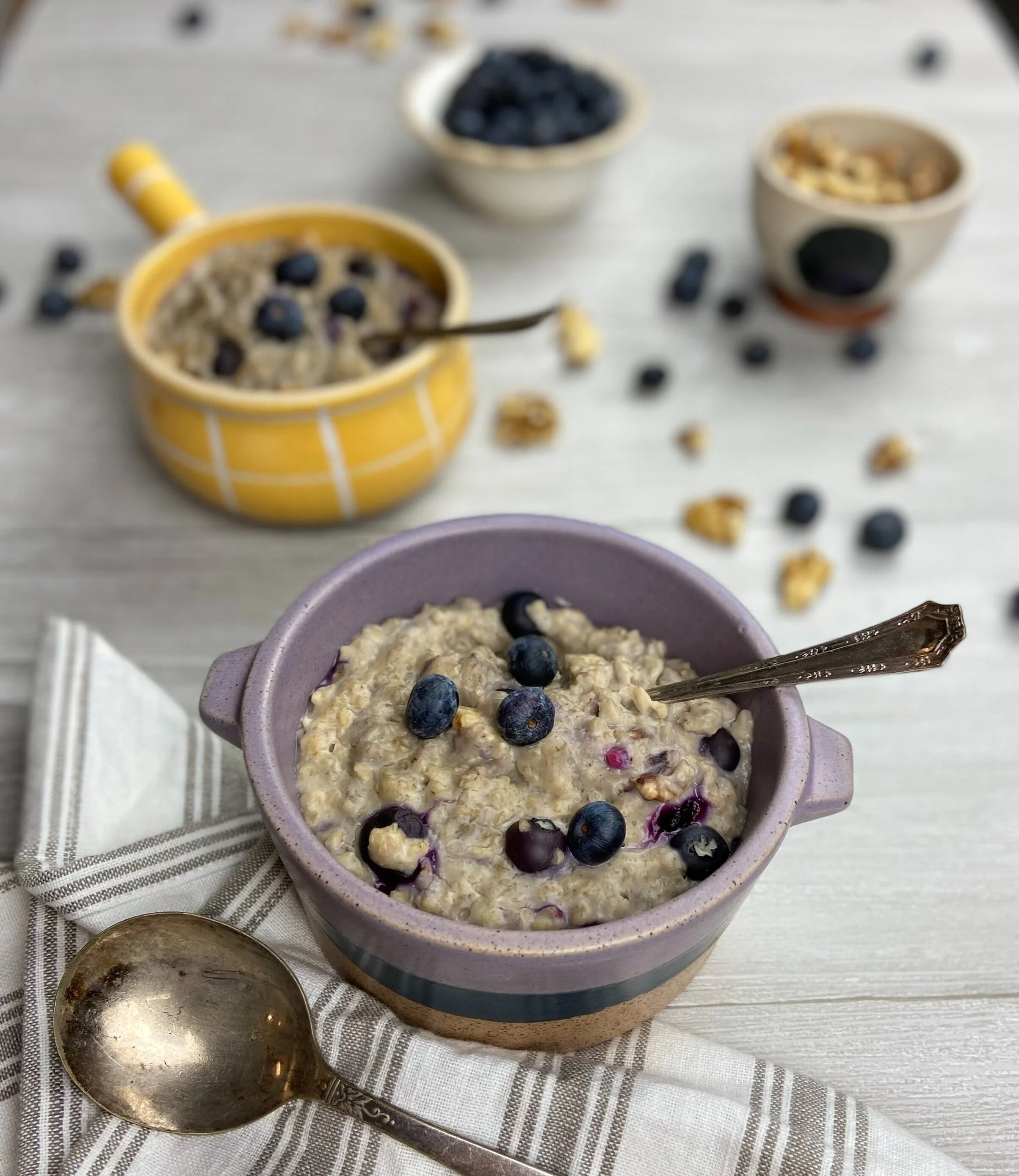 Baked Blueberry-Walnut Oatmeal