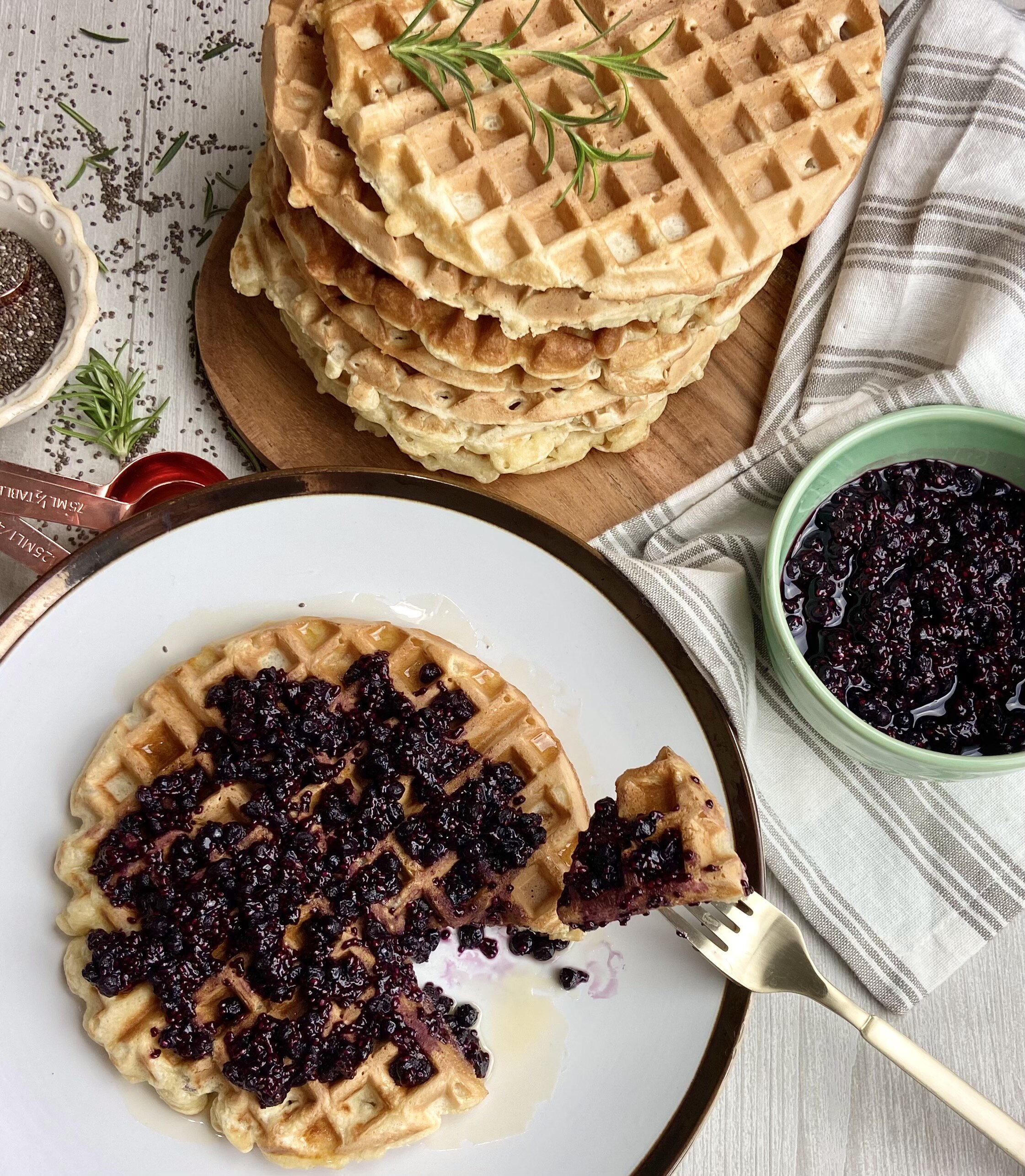 Fluffy Yeast-Raised Waffles