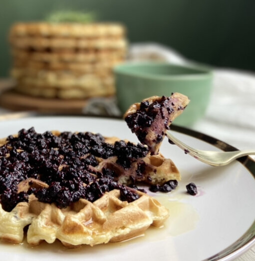 Rosemary-Infused Blueberry Quick Chia Pudding