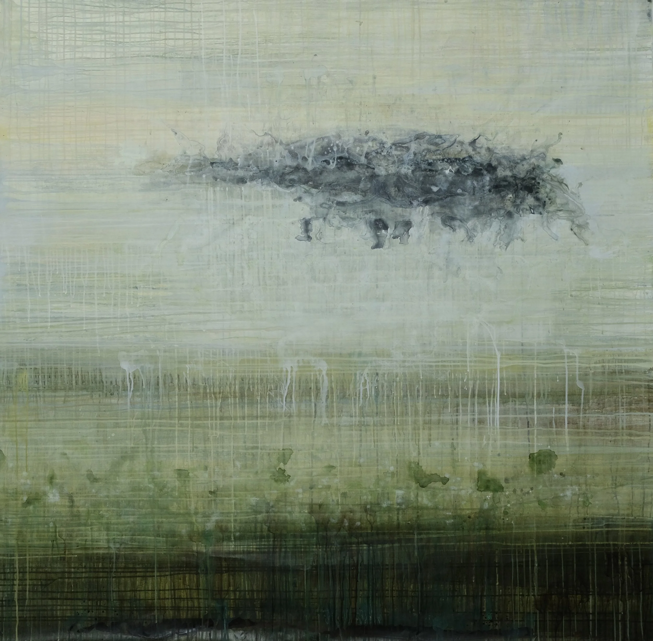  Nimbus  Acrylic &amp; Ink on Tyvek  60” x 60” 