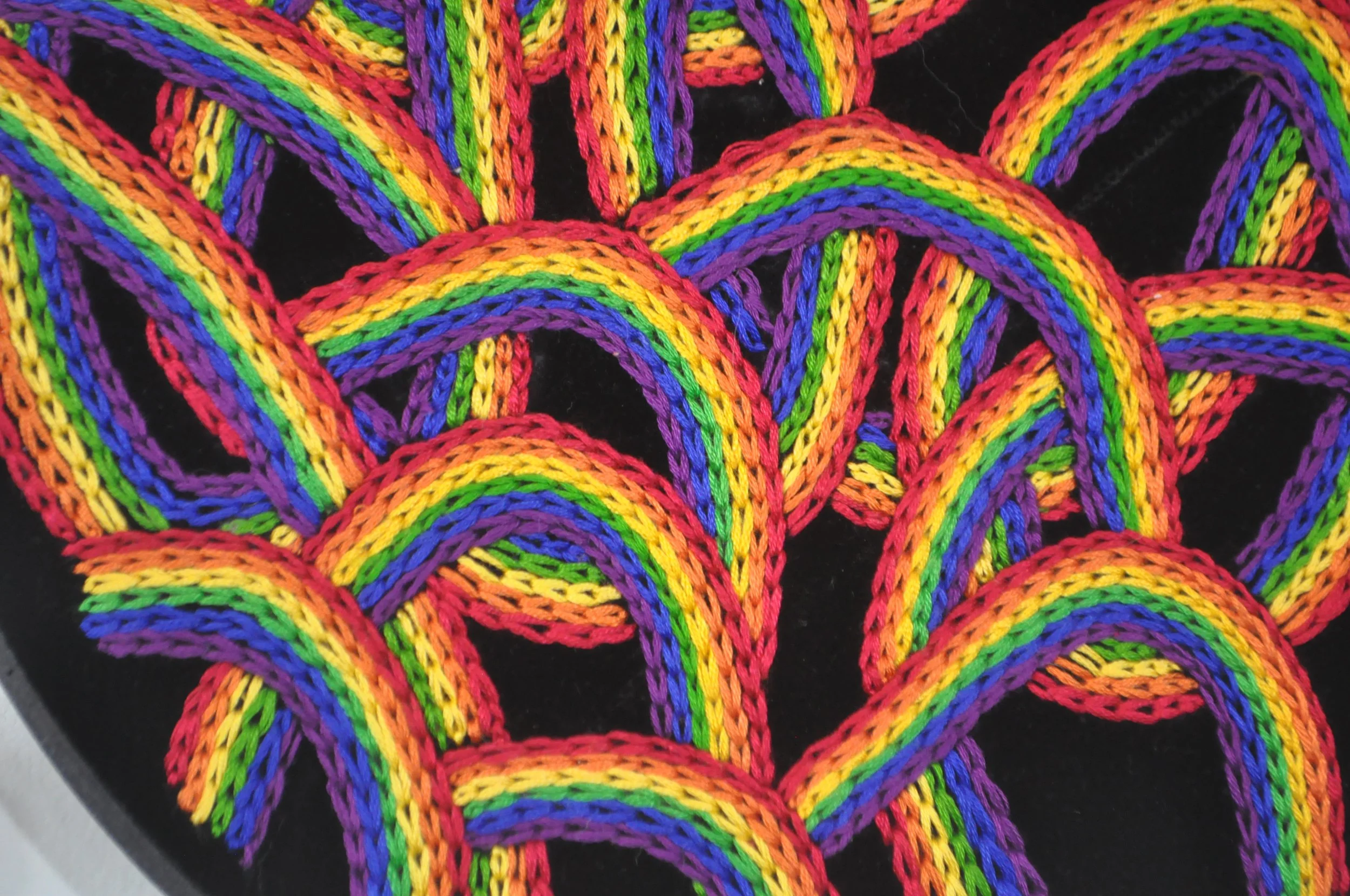 "Velvet Night Rainbow" (detail)