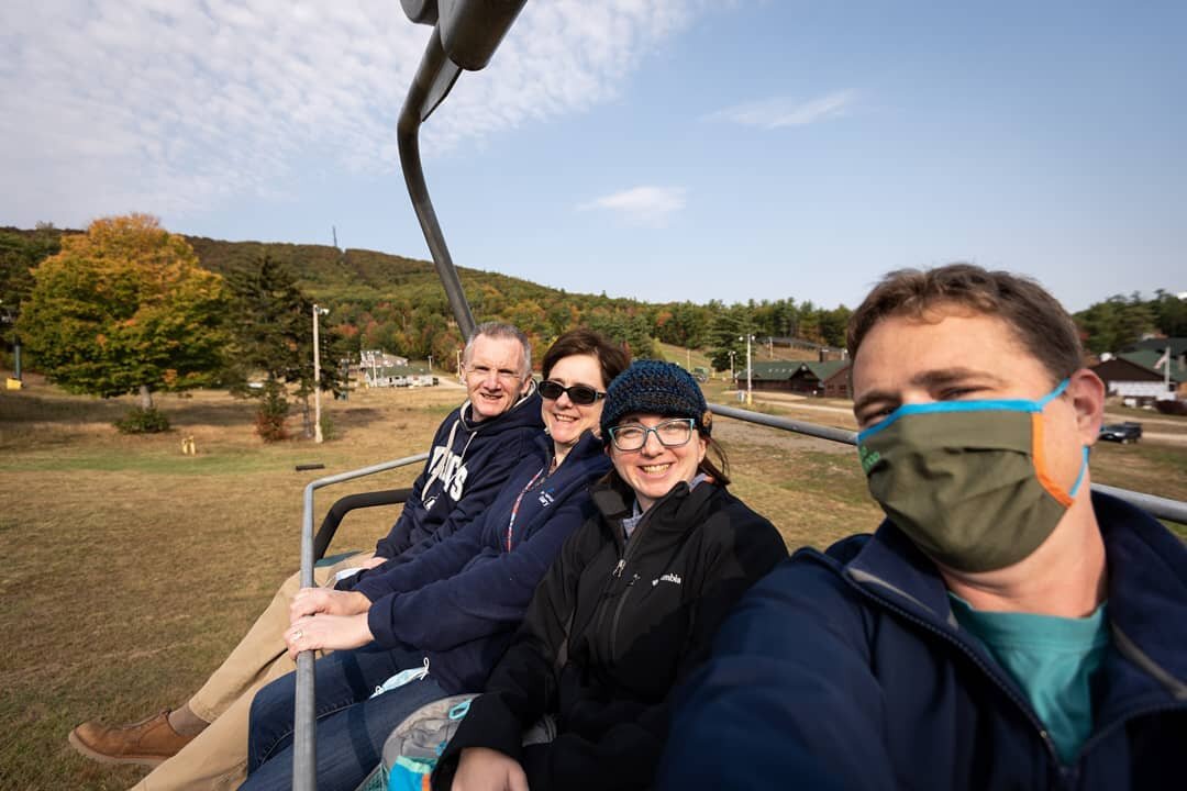 Some more photos from our great time this morning at @gunstockmtn #scenicchairlift.  Beautiful weather, beautiful scenery, and a great bunch to enjoy it all with! 🙂
