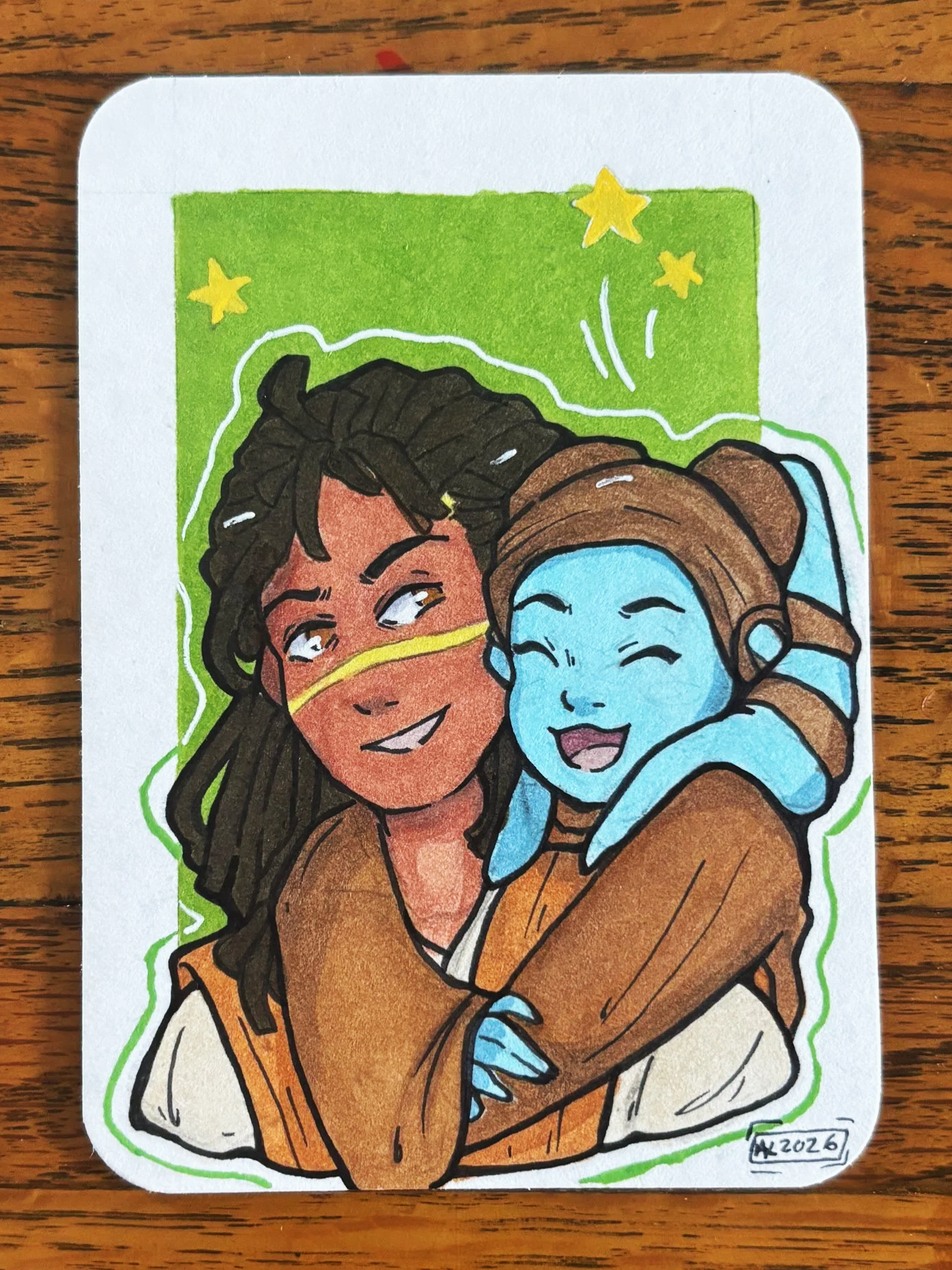 Quinlan & Little Aayla - Mini Card