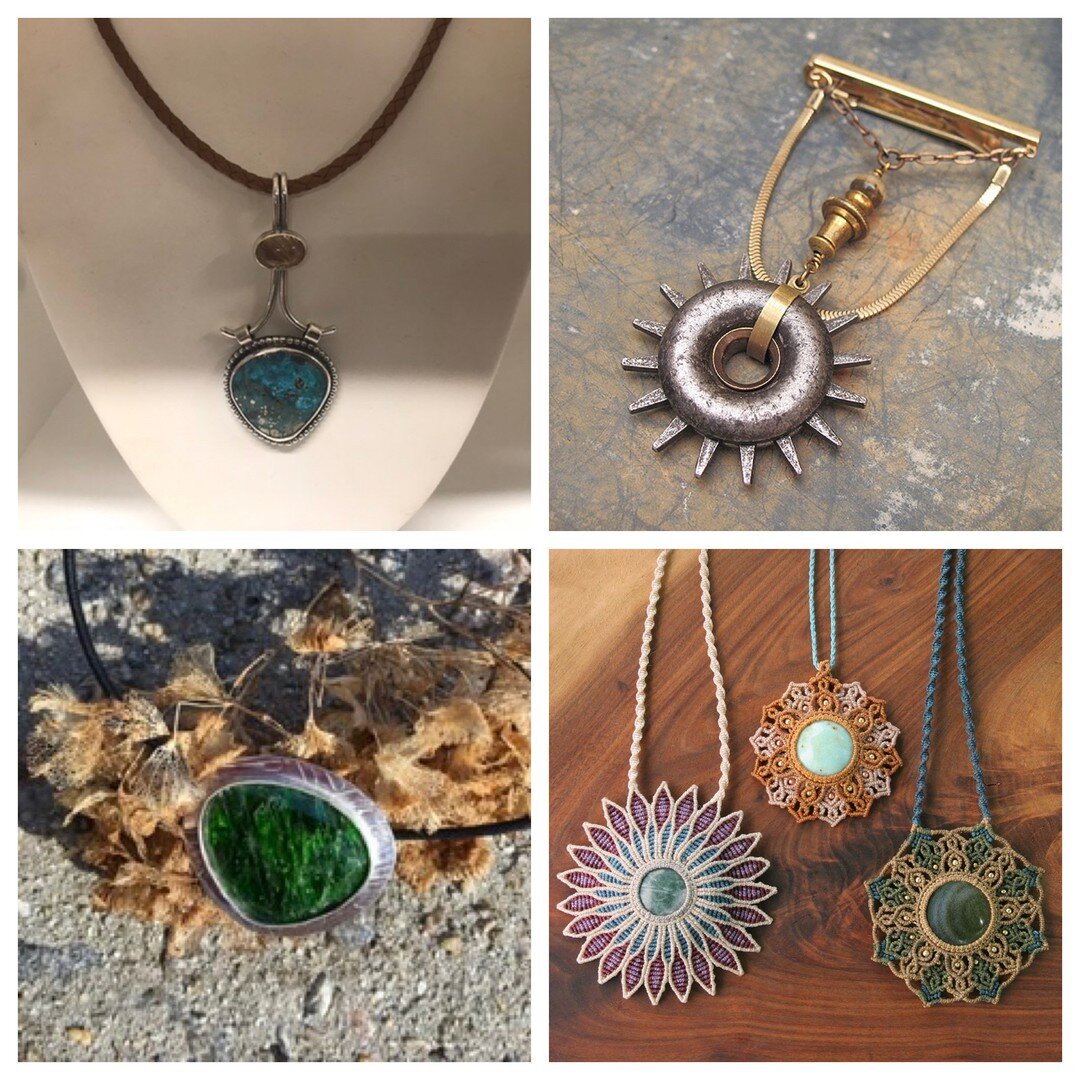 Let's meet the makers for Crafty Feast 2022! Come shop for yourself or get ahead on Mother's Day! On April 24 shop for jewelry with @annebivensjewelrysc, @entangledjewelry, Handcrafted Jewelry, @hermana_luna_jewelry, @hippy_do_da_creations_, @jenland