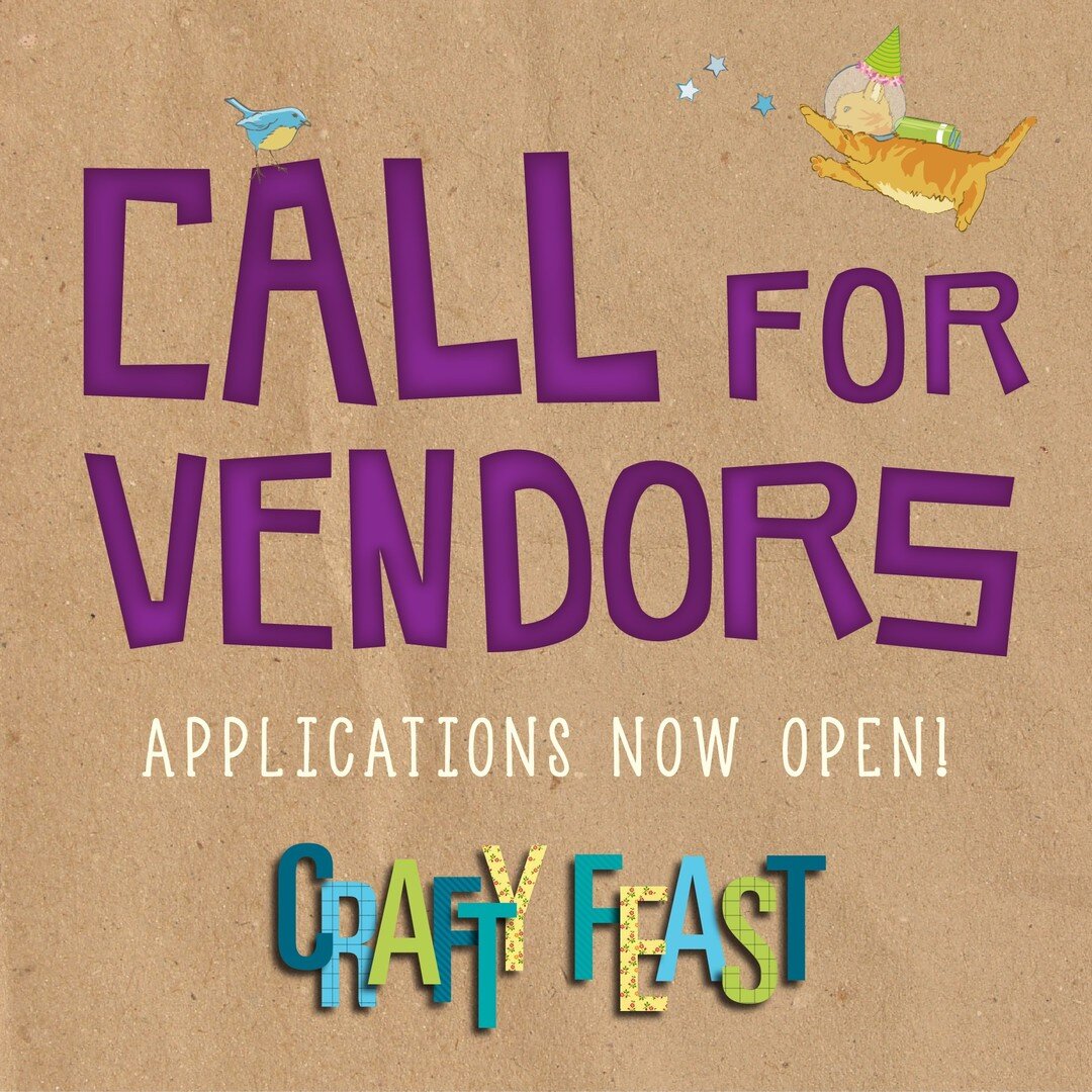 Crafty Feast is back on Sunday, April 16! We will once again be part of #ArtistaVista weekend in downtown Columbia! Applications are now open for the show! 
Visit the link in our bio for more information.