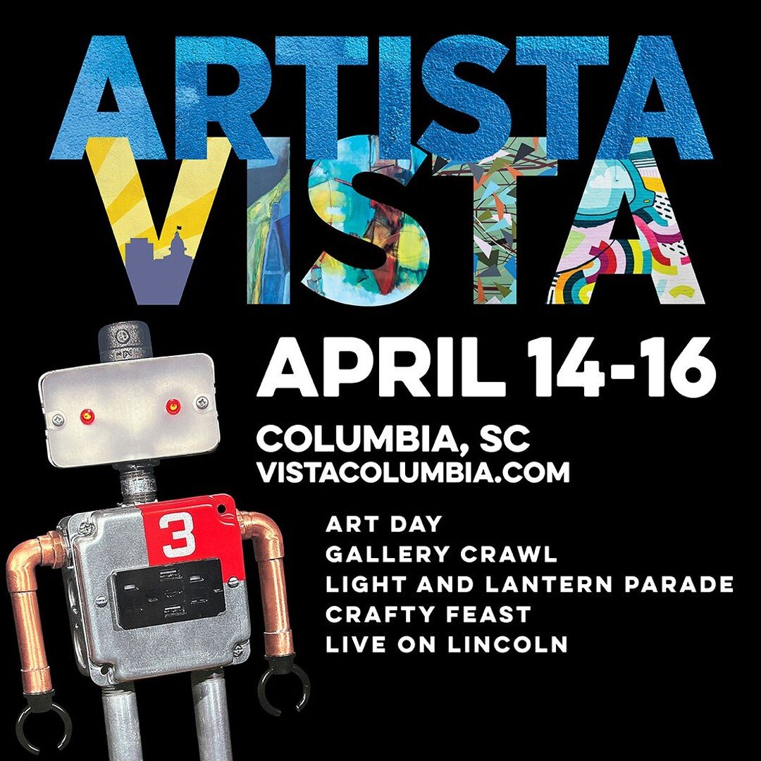 Crafty Feast is back! Join us on Sunday, April 16 from 11am-4pm as part of the 31st Annual #ArtistaVista. Visit makers from the southeast and their unique works. See a full list of participating vendors on our website now!