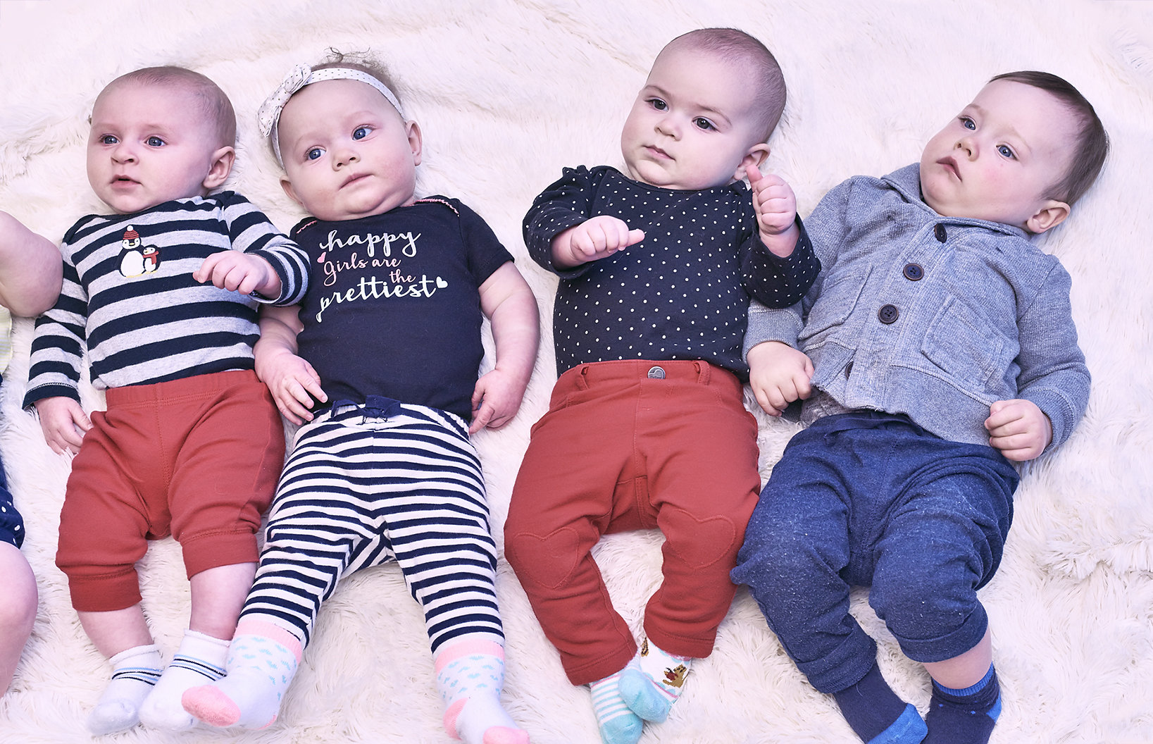 Our most recent group of TAPS Babies pose - amazed by their mommies singing Nursery Rhymes