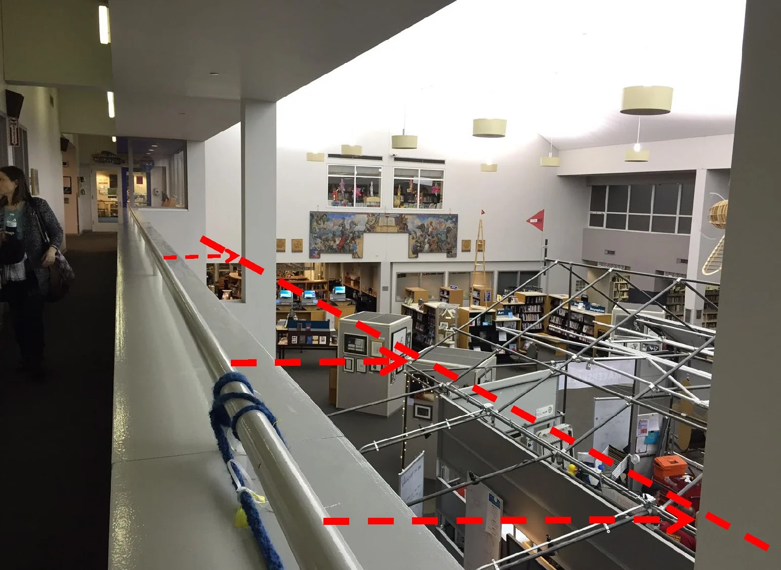 The expanded balcony allows for the inclusion of flexible seating and study areas.