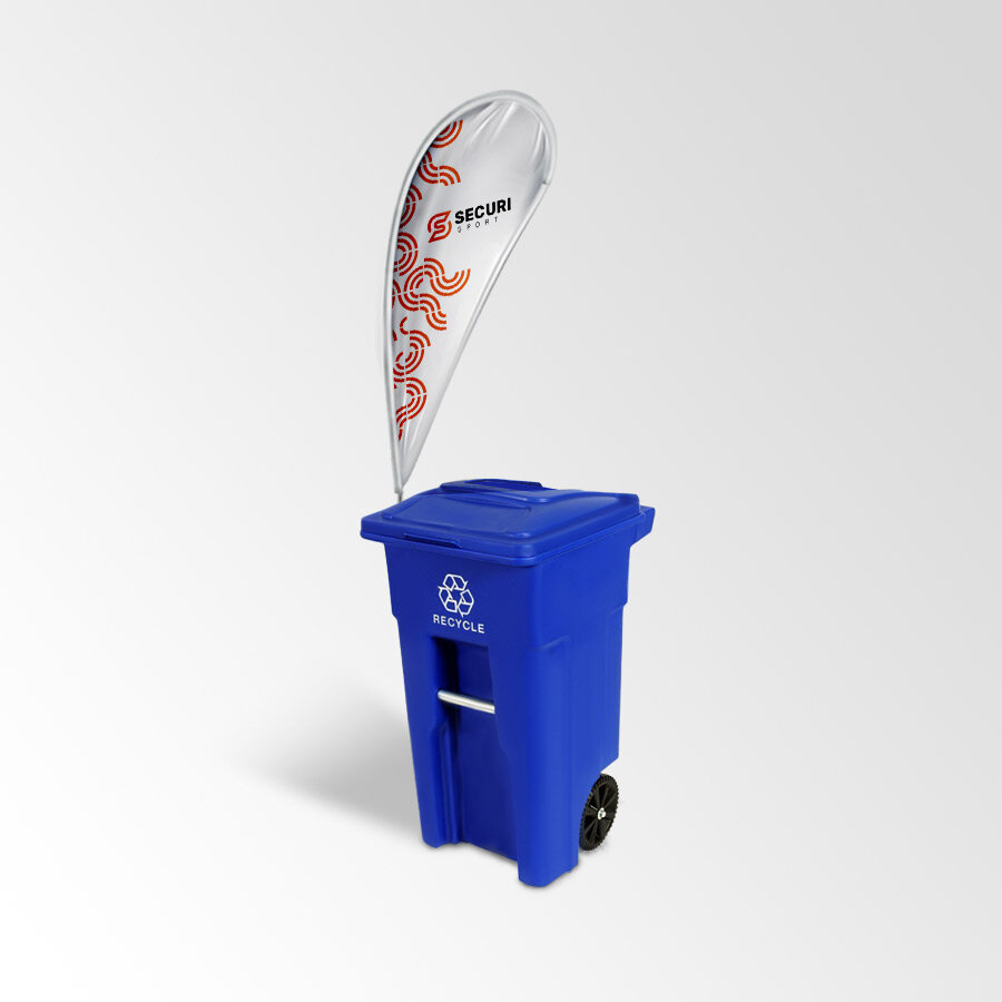 Drapeau pour bac de recyclage — Sécuri-Sport