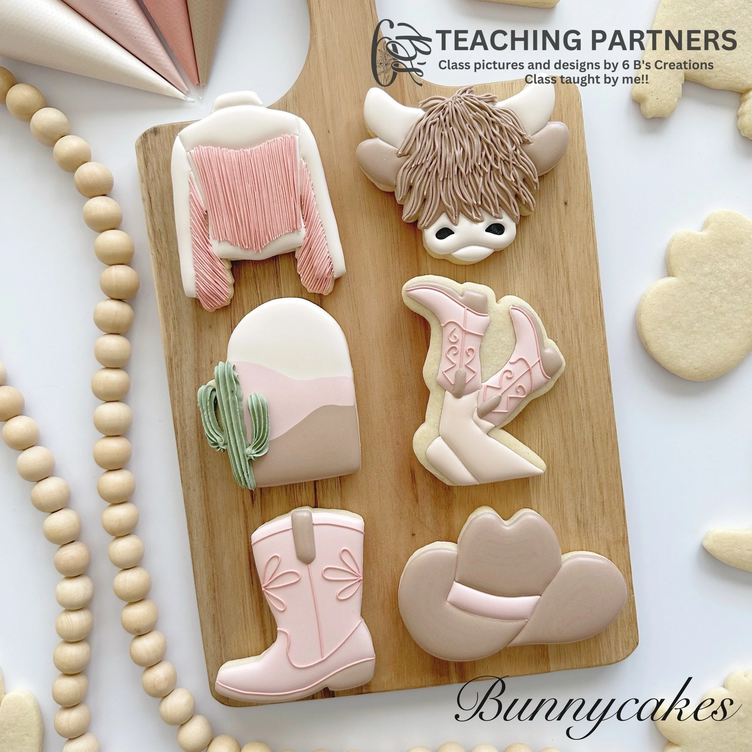 NEW "I Wanna Be a Cowgirl" Mastering Royal Icing Class (Sunday, May 17th from 10:00-2:00pm)