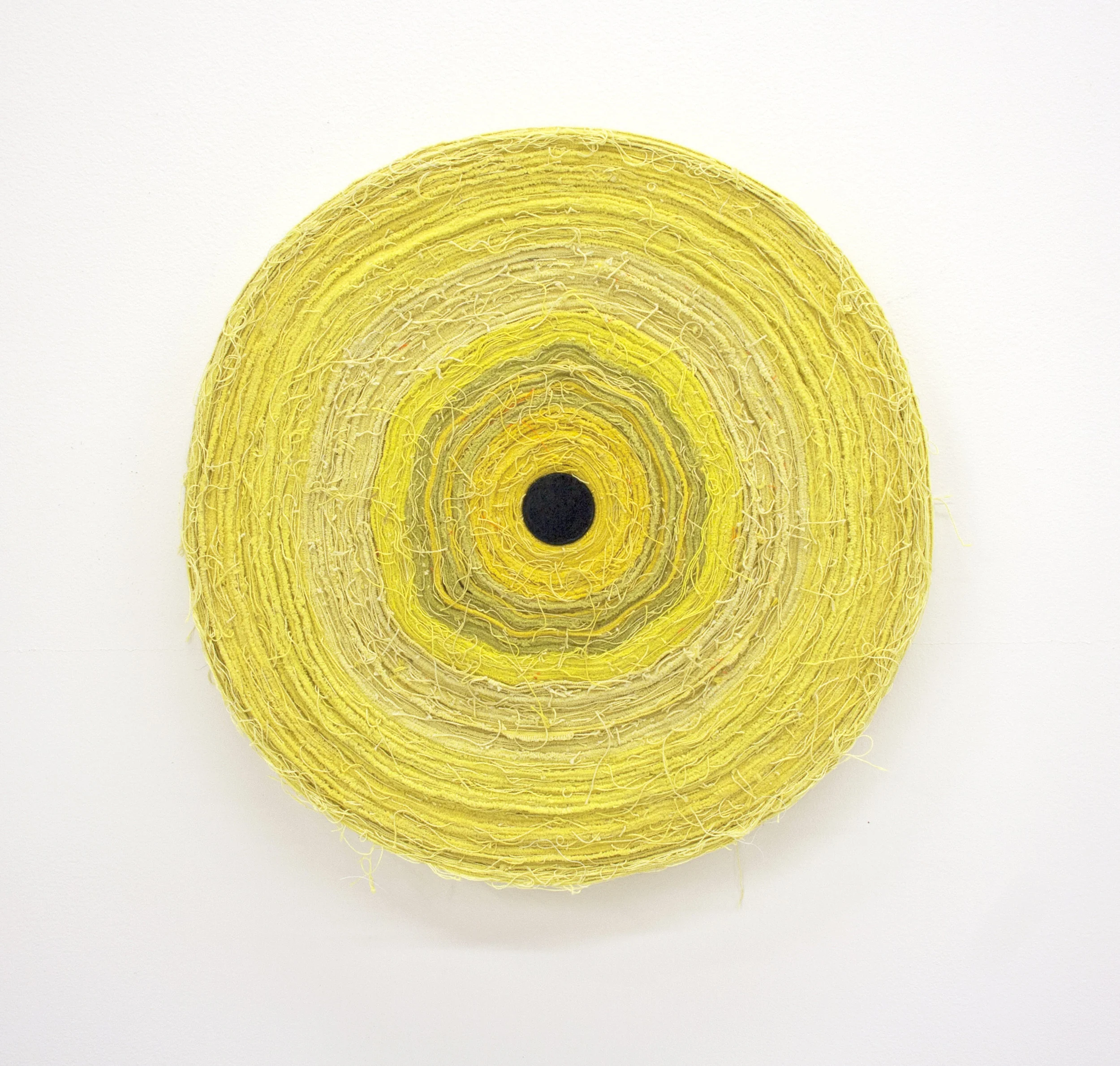 Moody Room , 2014 dyed canvas, thread, enamel on wood