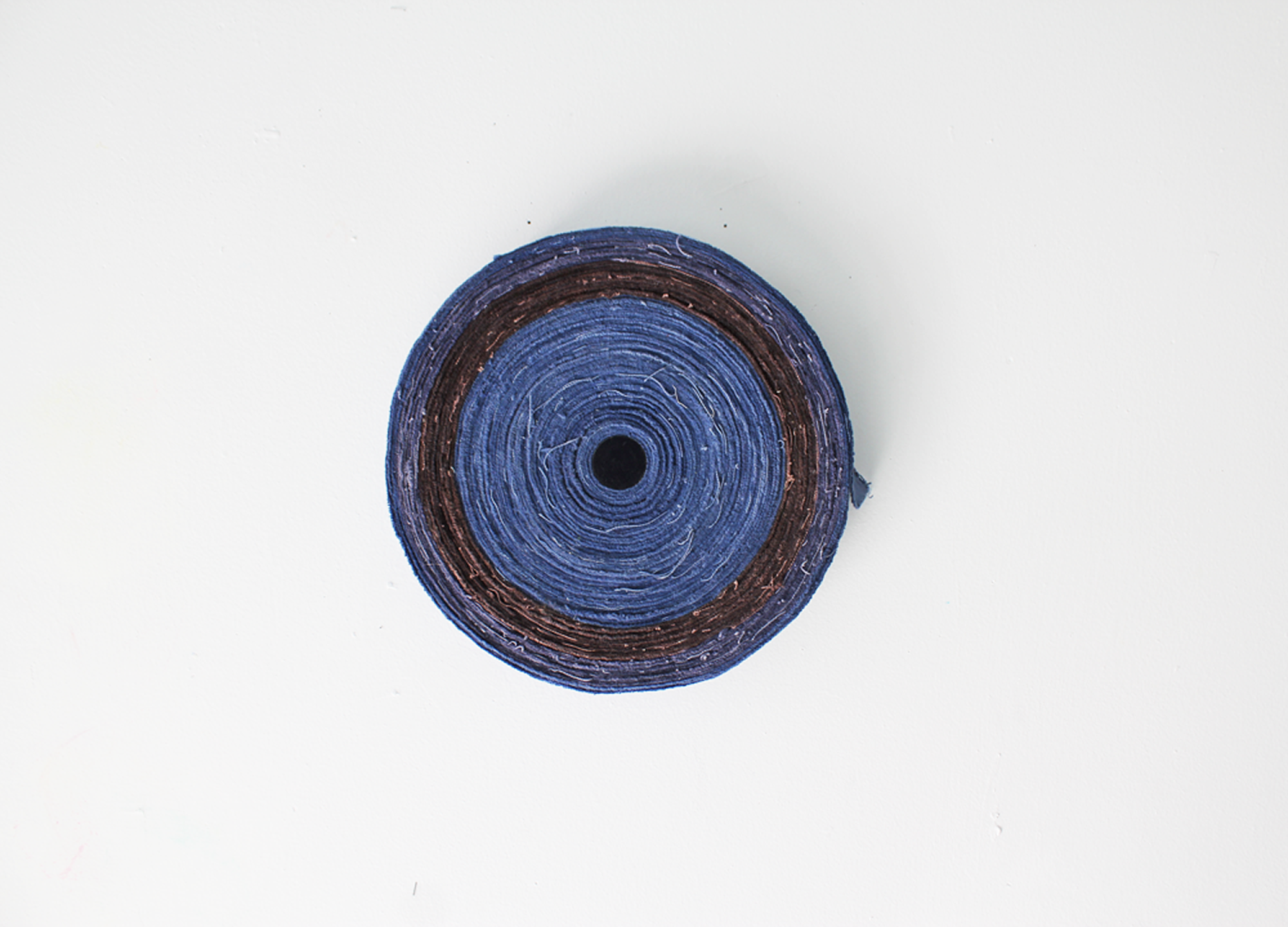 Recto/Verso , 2015 dyed canvas, thread, acrylic on wood