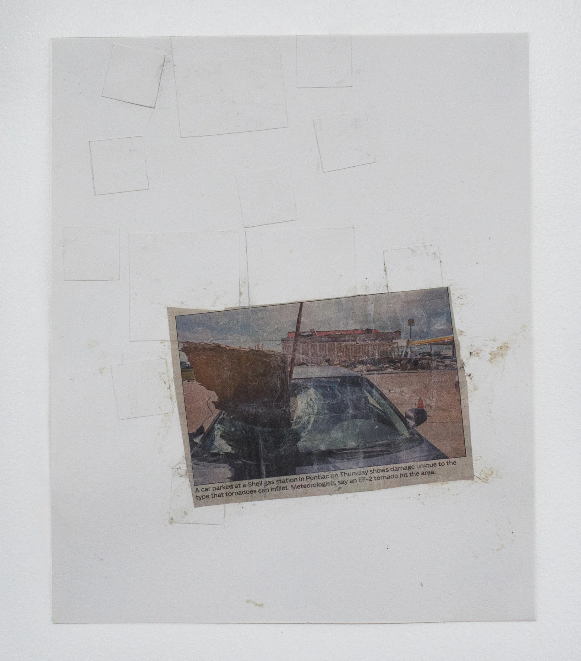 Untitled (Collage with Squares Arranged according to the Laws of Chance) , 2017 collage on paper