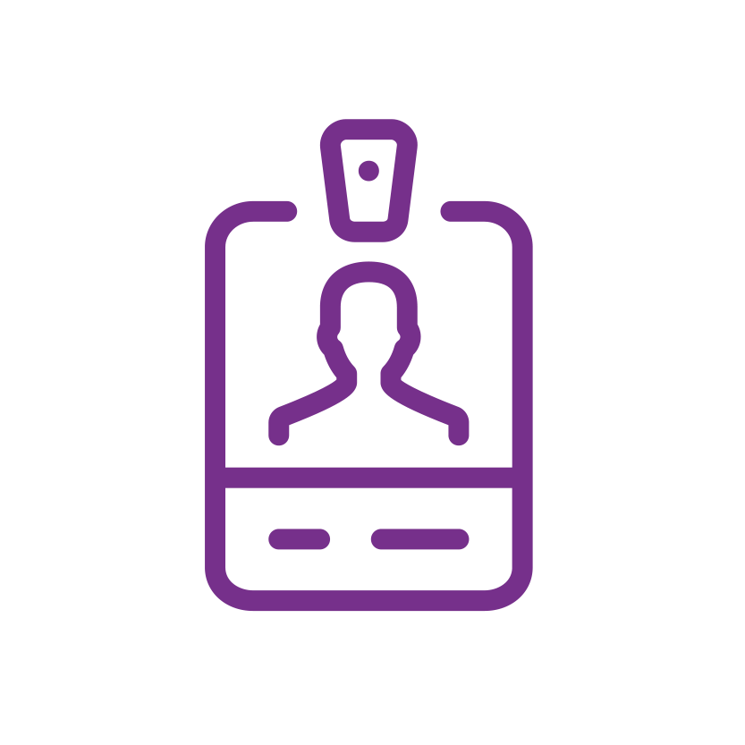 clipboard with individual profile info