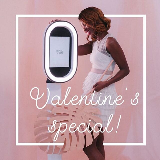 Valentine&rsquo;s Day special for anyone who is looking to have our selfie booth be the heart of your party! 
#valentines_day #valentinesphotobooth 
#ocphotoboothrental