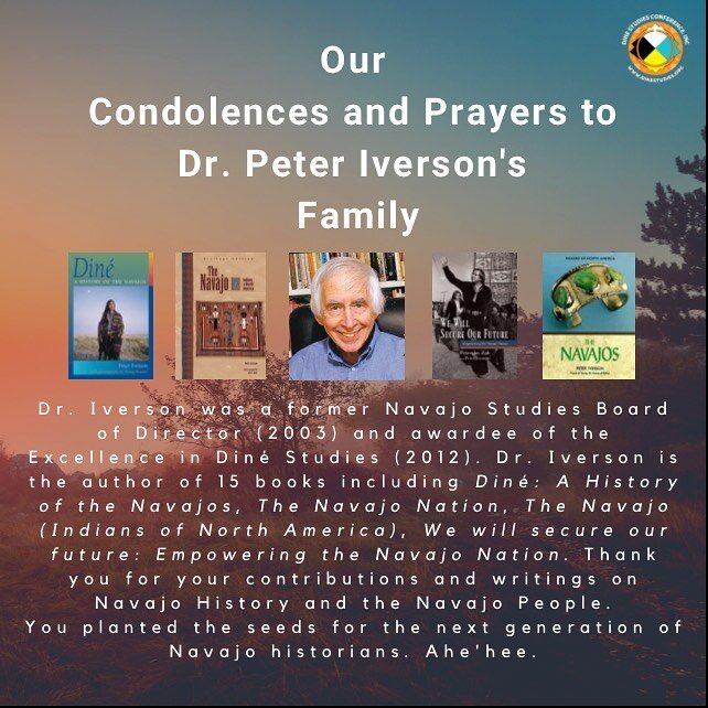 You will be missed Dr. Peter Iverson. 💜