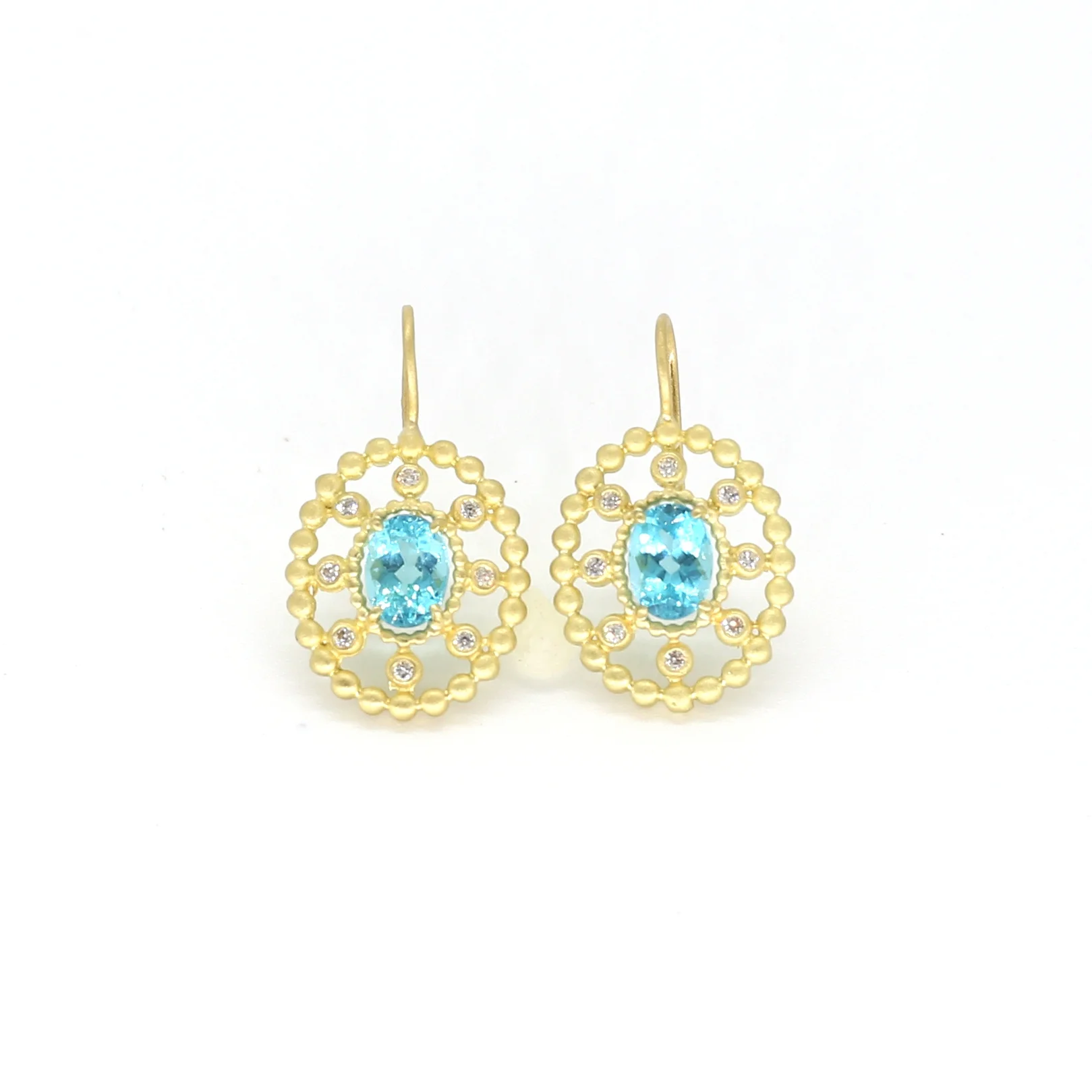 Suzy Landa Aquamarine Earrings