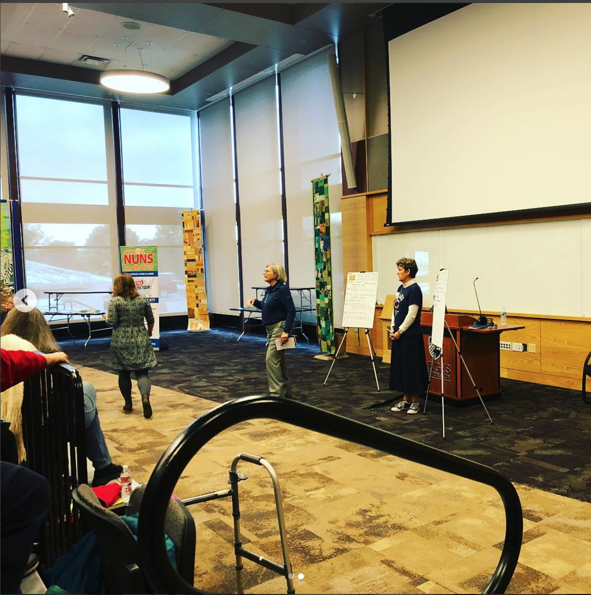 Nuns address Regis students in Mountain View Room //Frances Meng-Frecker