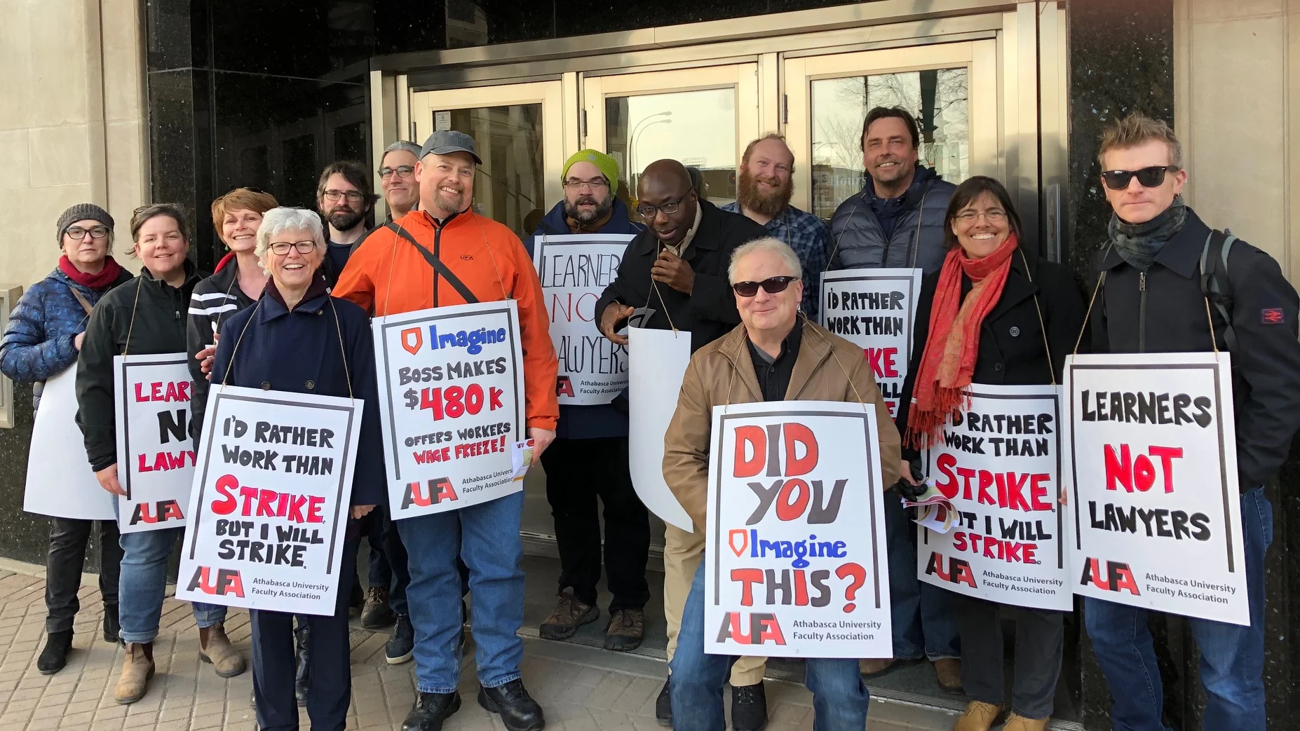 Information Picket Held in Edmonton