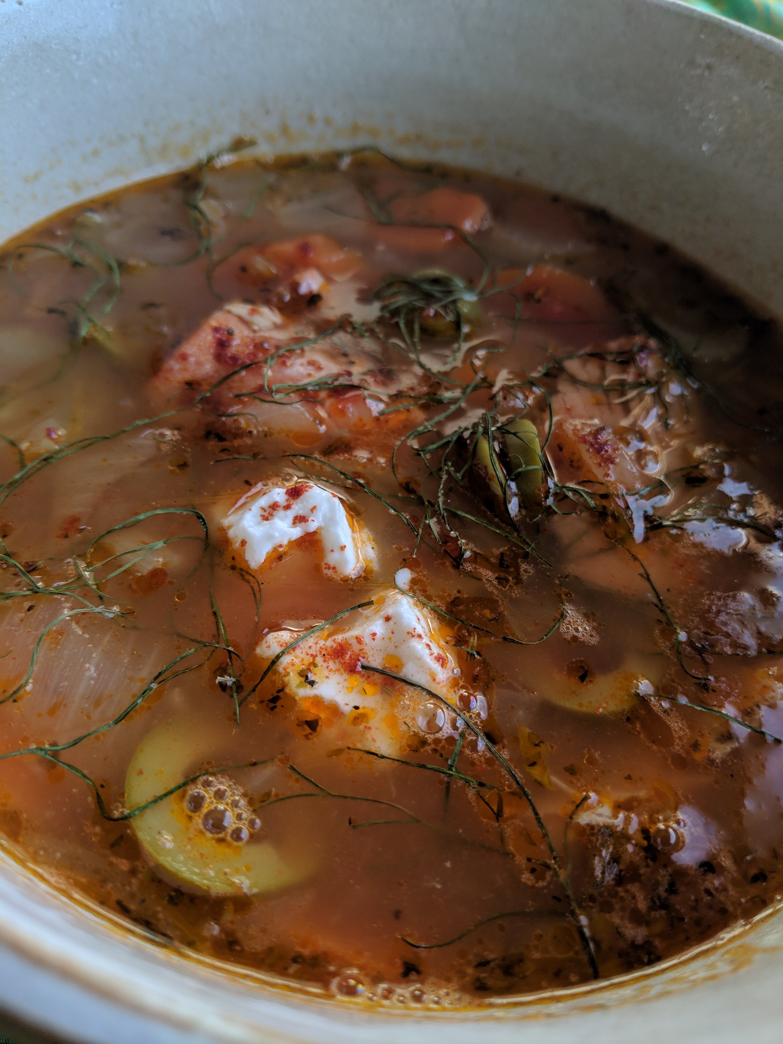 Valentine Salmon Soup