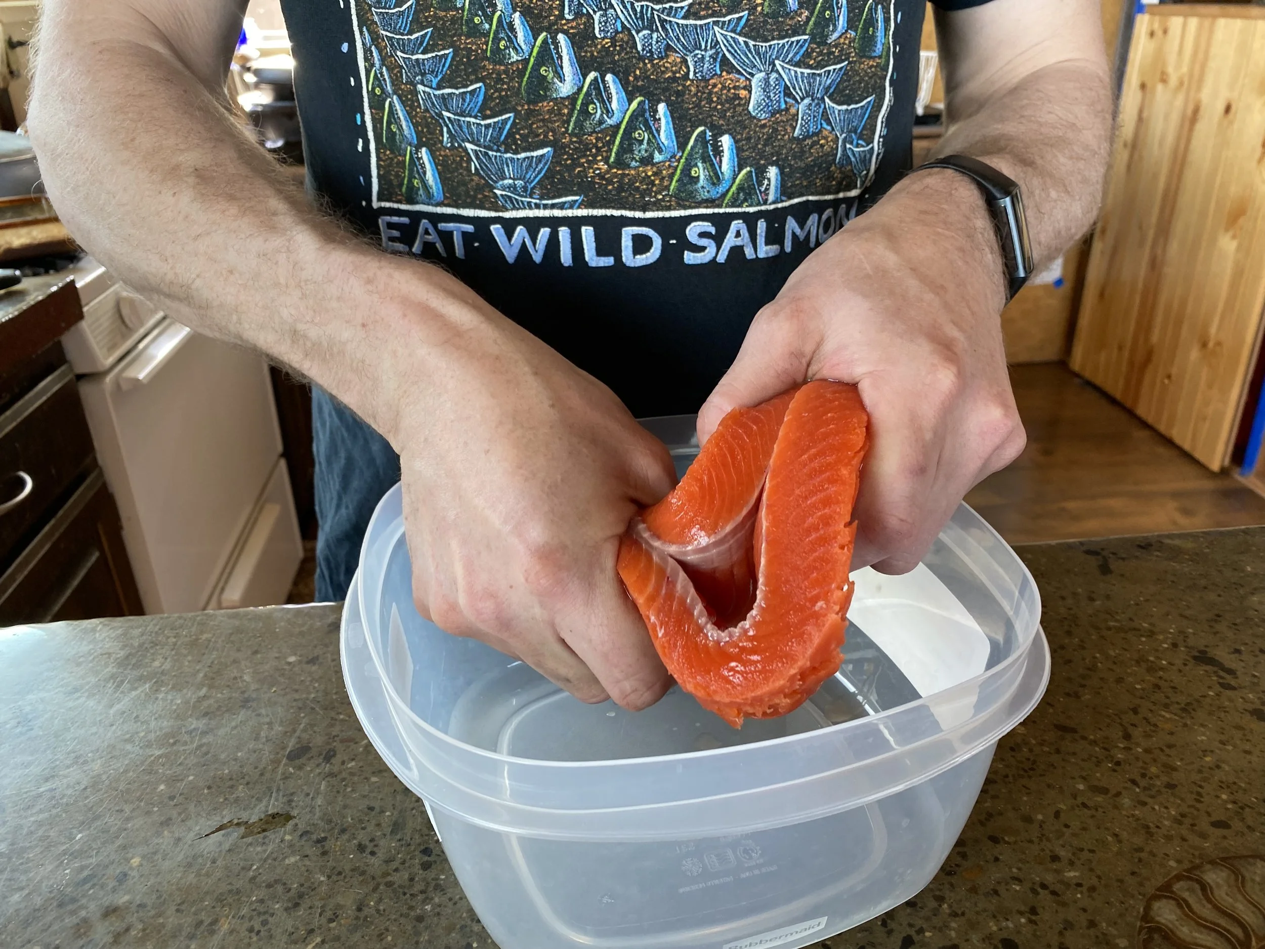 Tollef's (Caveman) Salmon Burgers