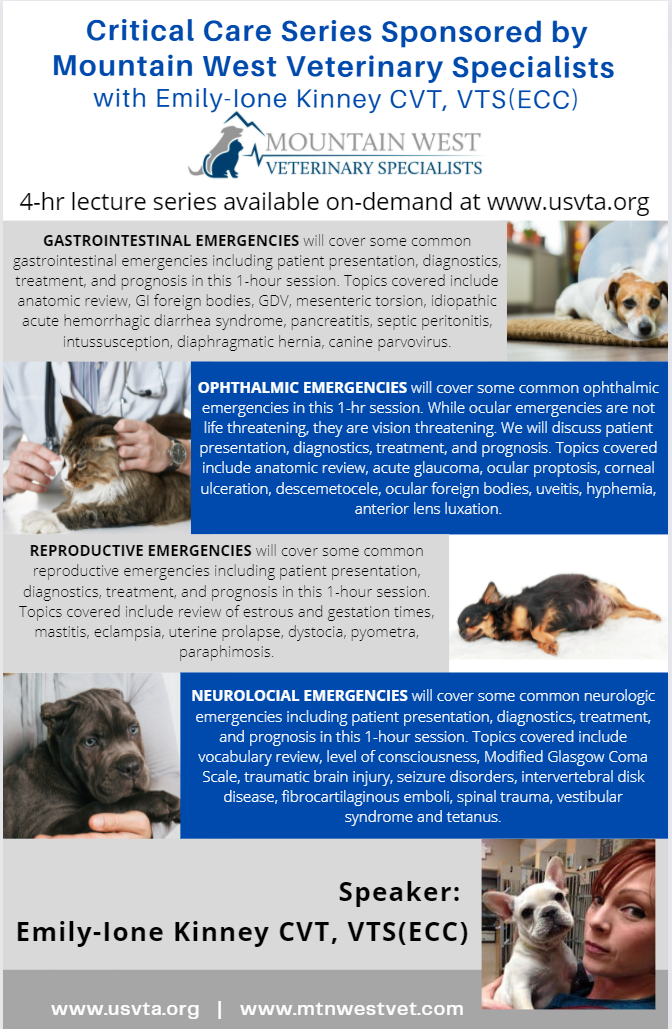 USVTA On-Demand CE — Utah Society of Veterinary Technicians and Assistants