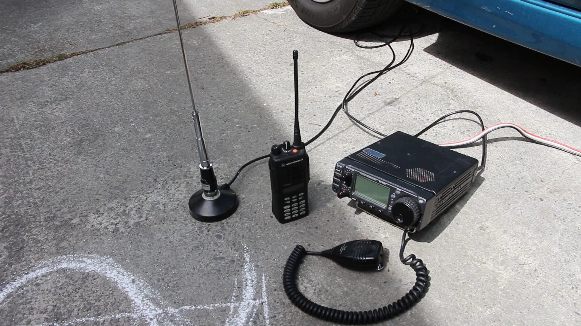 Icom 706 and Handheld Radios