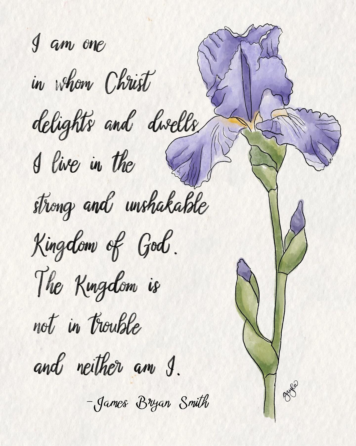 In case you need a reminder today&hellip; 💜

#faith #iris #jamesbryansmithquote #unshakablekingdom #encouragement