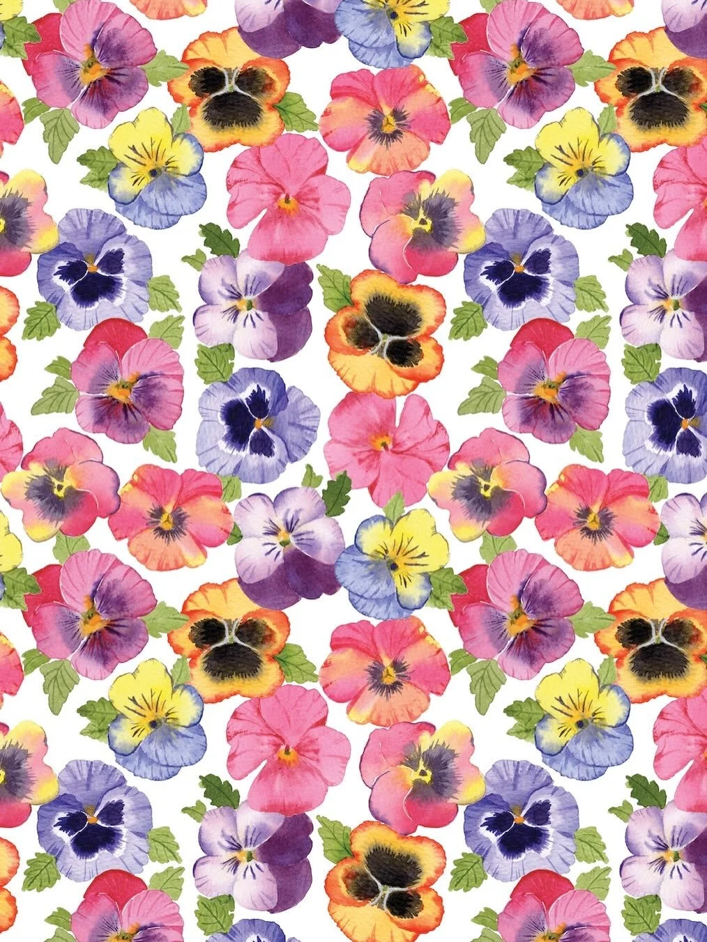 I made this sweet pattern with the watercolor pansies I painted recently. 

For a tea towel, which background color do you prefer, pink or white?  Would love to hear in the comments. 🩷🤍

#pansypattern #watercolorpansy #pansyflower