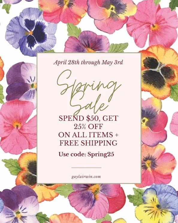 Spring sale in my shop!  Spend $50 and get 25% off your order + free shipping. Use code: SPRING25(through Sunday May 3.) 
A great time to stock up on gifts for your people. 
🍋🪺🌸🌳 #mothersdaygiftidea #springsale