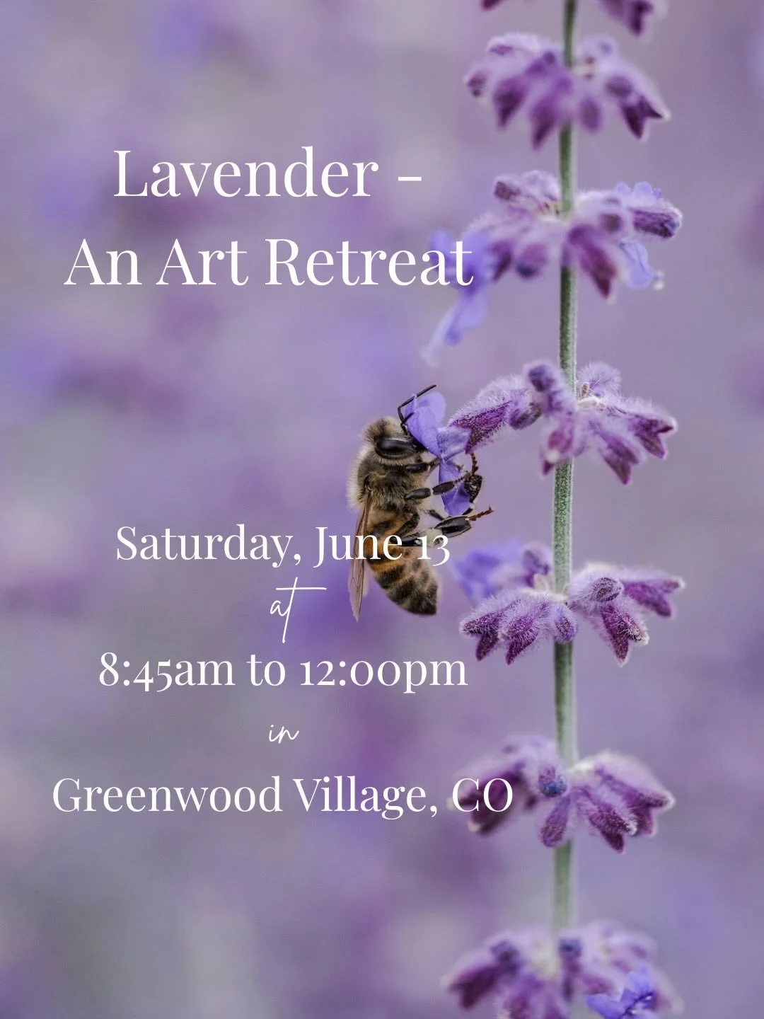 I&rsquo;m delighted to invite you to a special in-person retreat:
A Morning of Watercolor and Meditation, with the beauty of lavender as our guide. 💜
We&rsquo;ll celebrate the beauty and abundance of lavender through painting and contemplative pract
