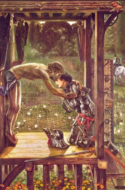 Meditation on The Merciful Knight, by Edward Byrne-Jones, 1863