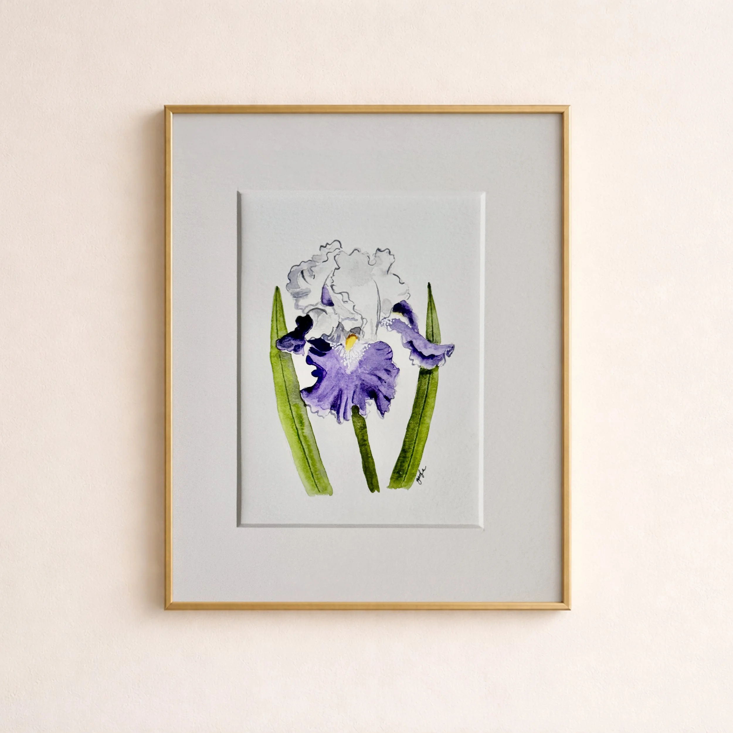 Royal Storm Iris | Original Watercolor