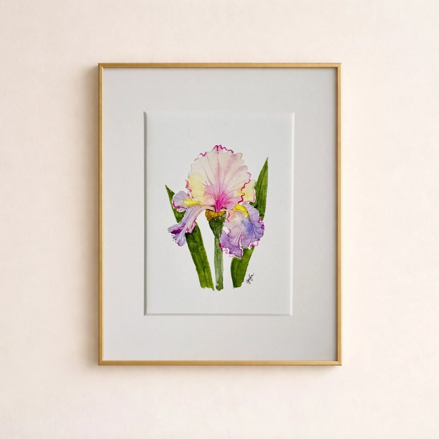 Chasing Rainbows Iris | Original Watercolor