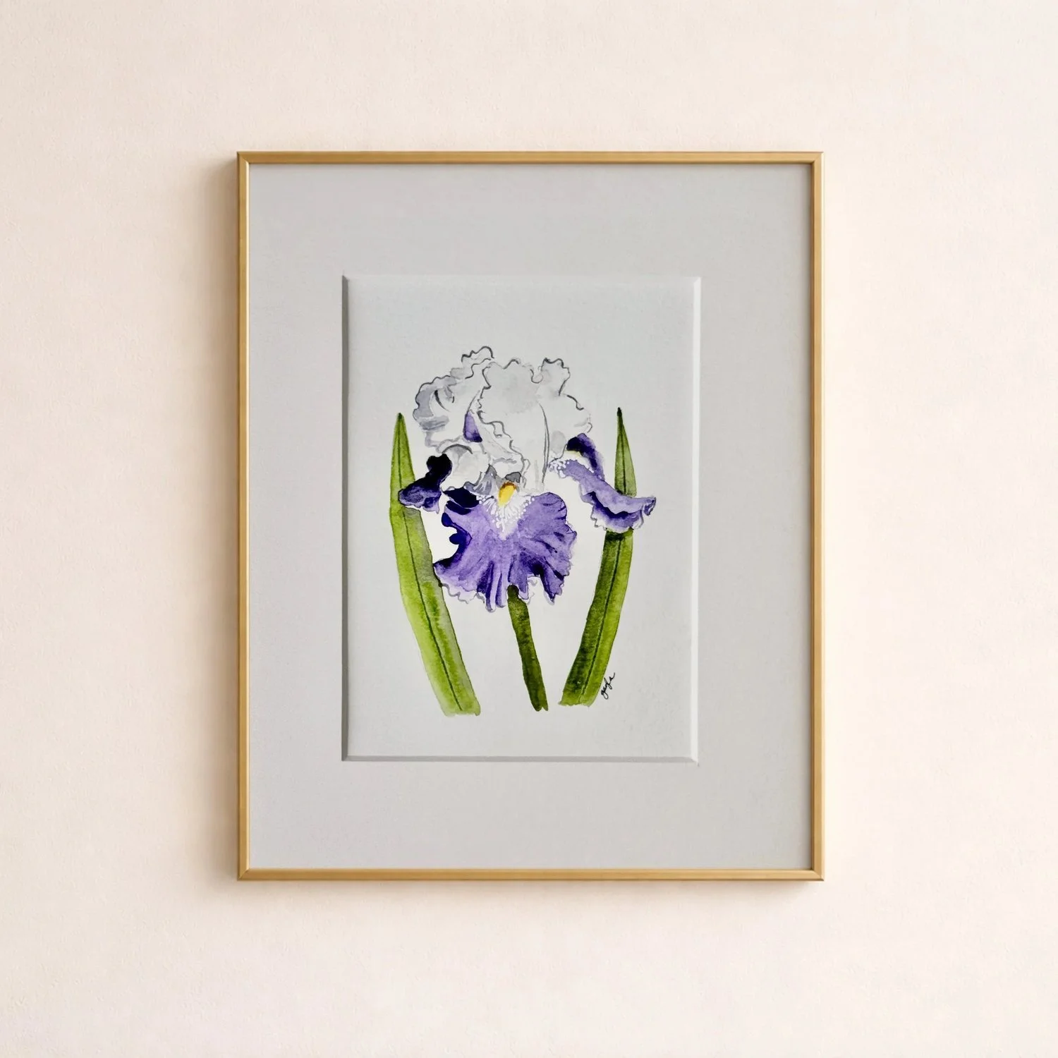 Royal Storm Iris | Original Watercolor