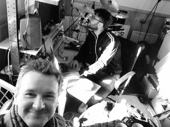 Drum recording for A Little part of me with Lars Olsson