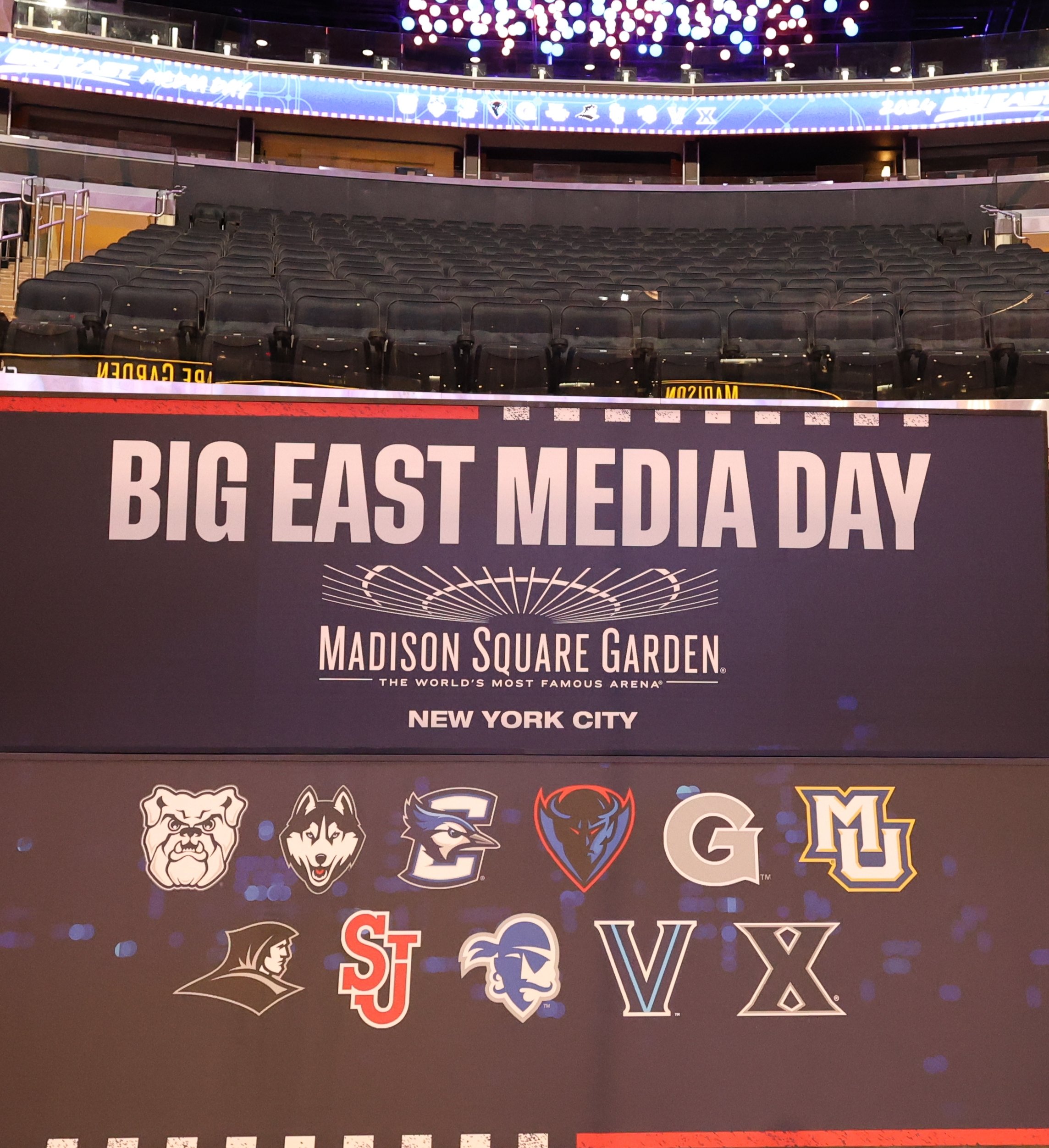 Big East Media Day 2026 Backdrop sigage