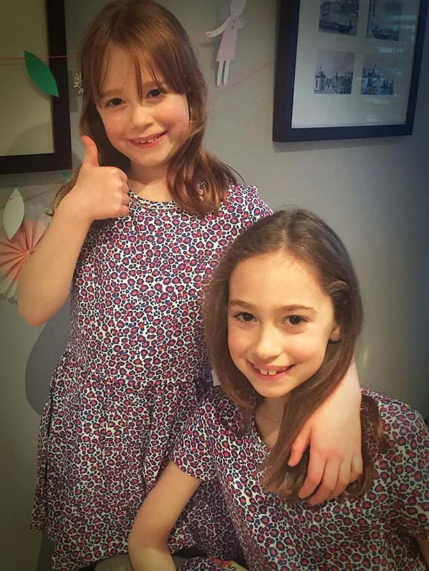 Ines and Eva The girls twinning and winning in Little Eleven Paris.