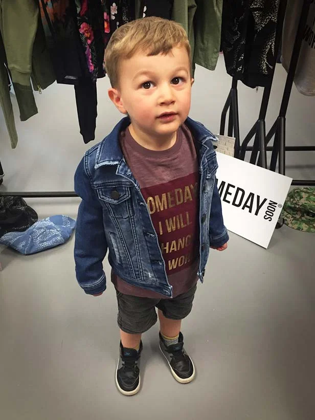 Isaac Our very own showroom model in Someday Soon.