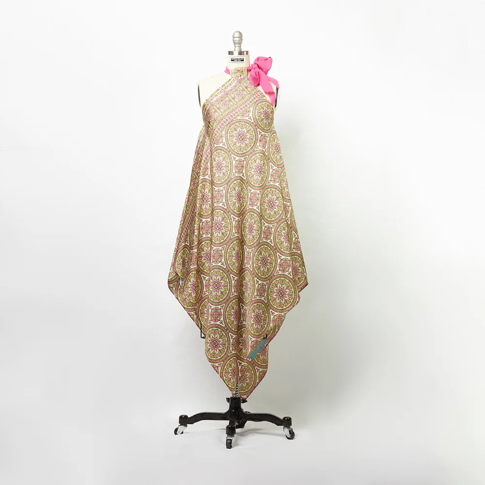 Kaleidoscope Silk Scarf Dress  Marisol Deluna New York