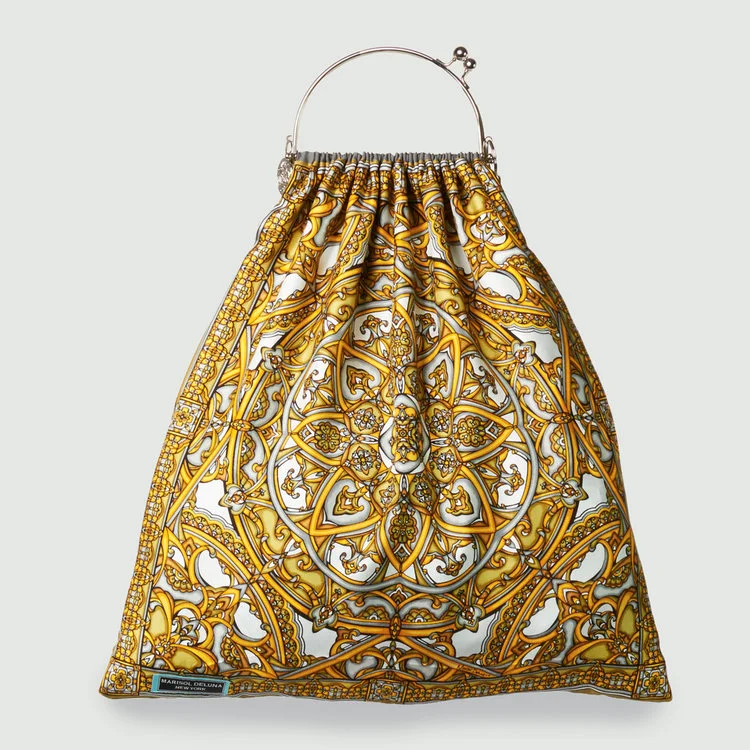 Mandala Silk Scarf Handbag